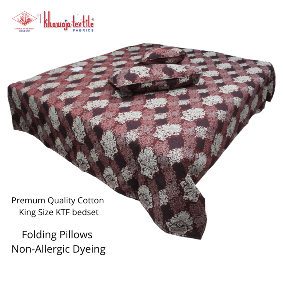 Premum Quality Cotton King SizeKTF bedset 1